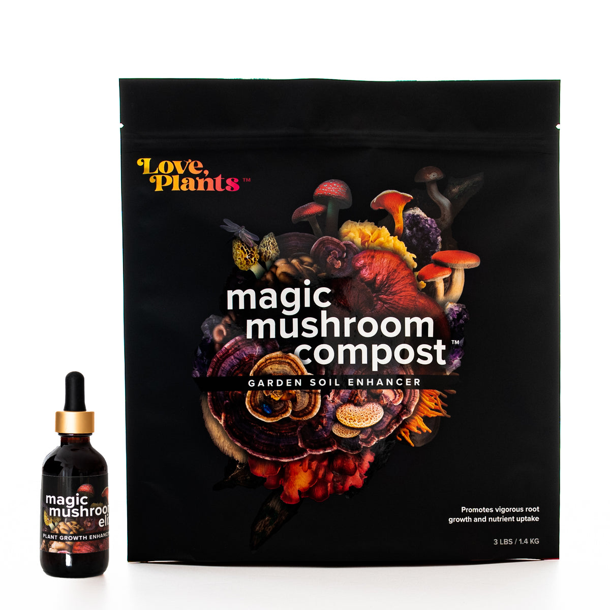Magic Grow Compost Product images of Magic Mushroom compost bag and Magic Mushroom Elixir ...